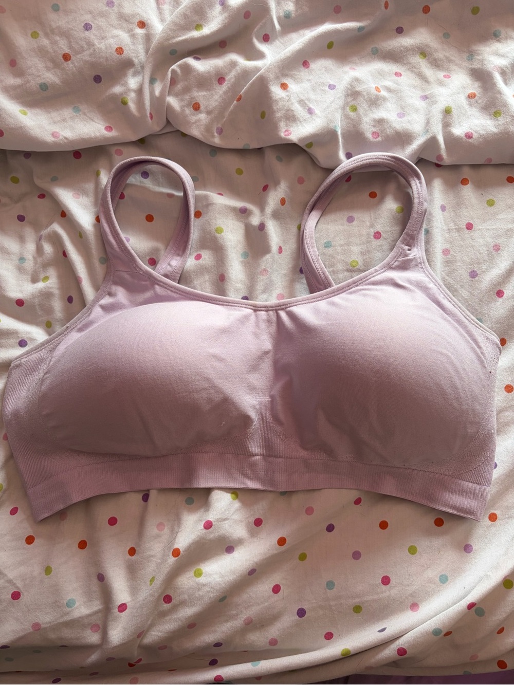 Seamless Light Lavender Wireless Everyday Bra